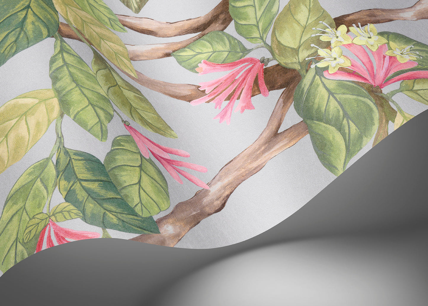 Hummingbirds Flora Wallpaper - Purple - Cole & Son