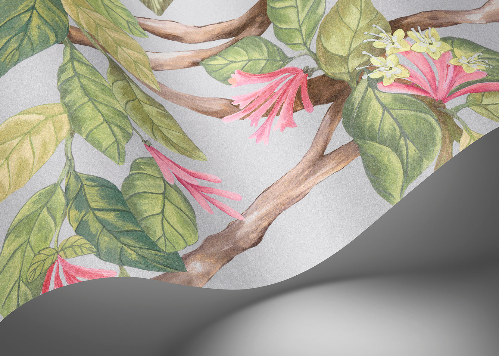 Hummingbirds Flora Wallpaper - Purple - Cole & Son