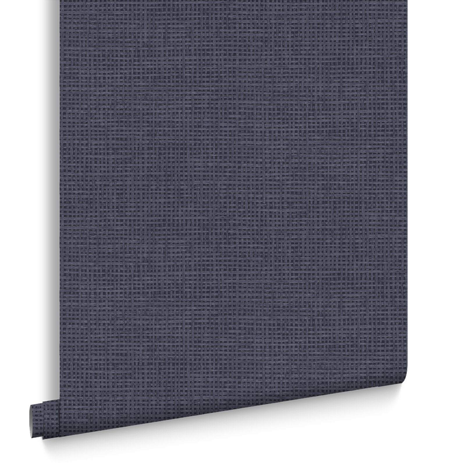 124092 - Rustic Weft Wallpaper - Denim - Graham & Brown