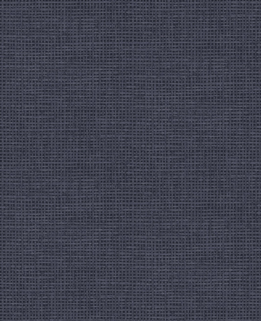 124092 - Rustic Weft Wallpaper - Denim - Graham & Brown