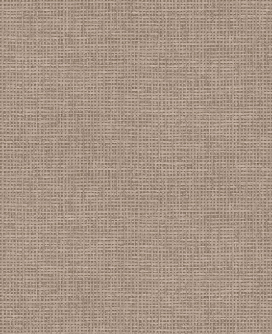 124094 - Rustic Weft Wallpaper - Toast - Graham & Brown