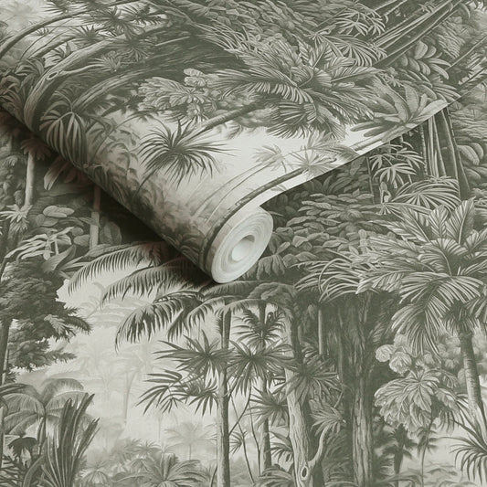 127916 - Benmore Ridge Wallpaper - Monochrome - Graham & Brown