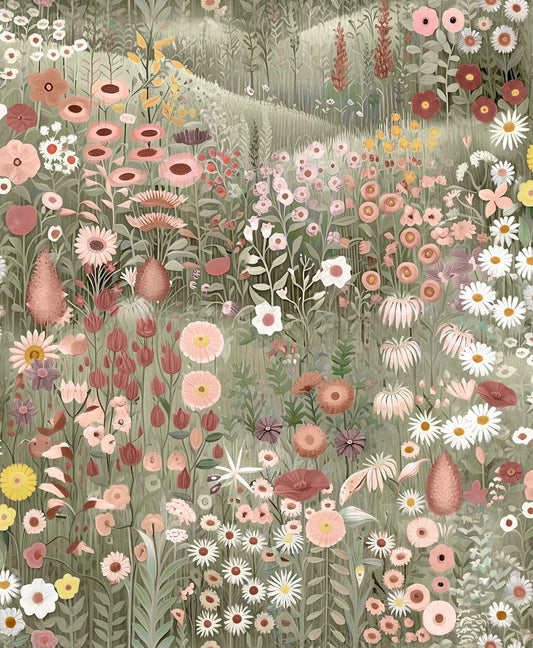 127928 - Glenwhan Wildflower Wallpaper - Dew - Graham & Brown