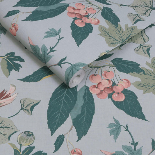 130284 - Craftwork Trail Wallpaper - Sky Blue - Graham & Brown