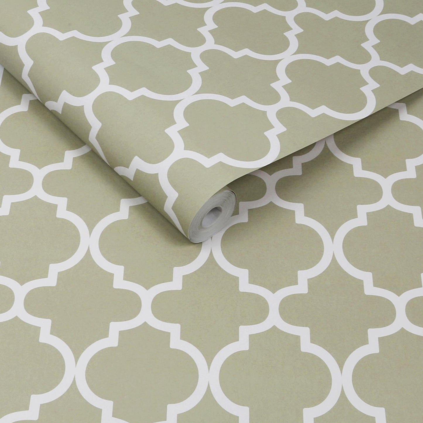 130299 - Trellia Wallpaper - Sage - Graham & Brown
