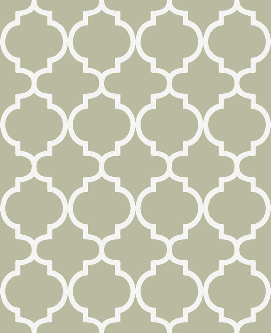 130299 - Trellia Wallpaper - Sage - Graham & Brown