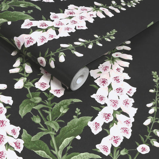 130305 - Foxglove Wallpaper - Night - Graham & Brown