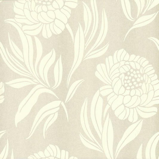 Chatsworth Natural Luxury Floral Wallpaper - 1838 wallcoverings