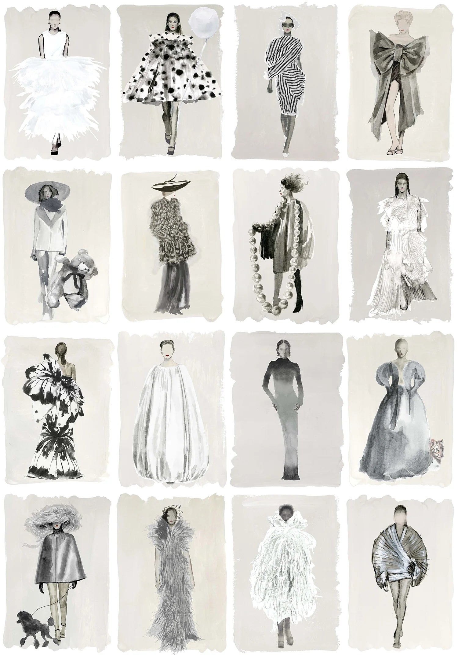 Couture Carousel Wallpaper - Gray - Cole & Son