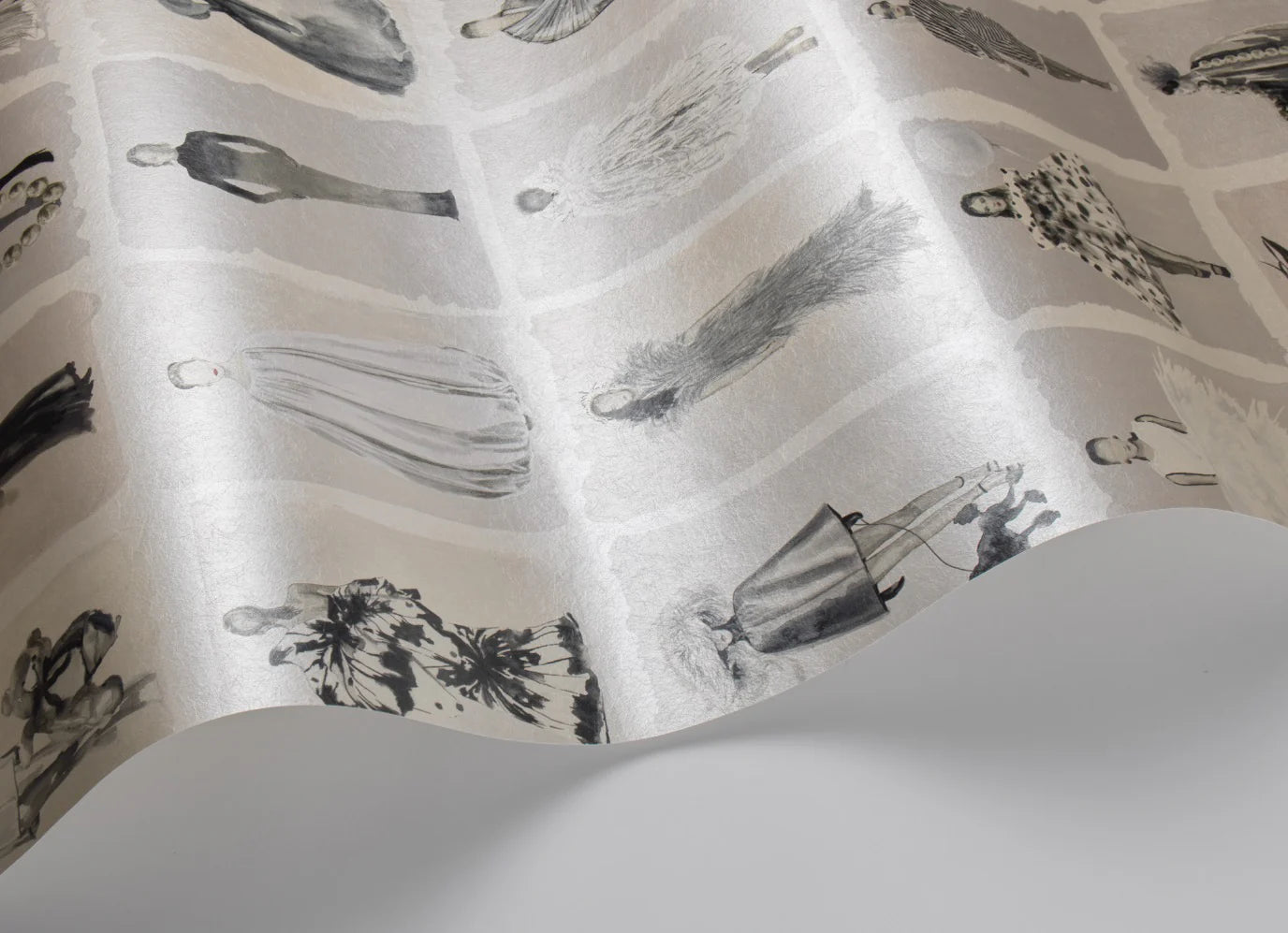 Couture Carousel Wallpaper - Gray - Cole & Son