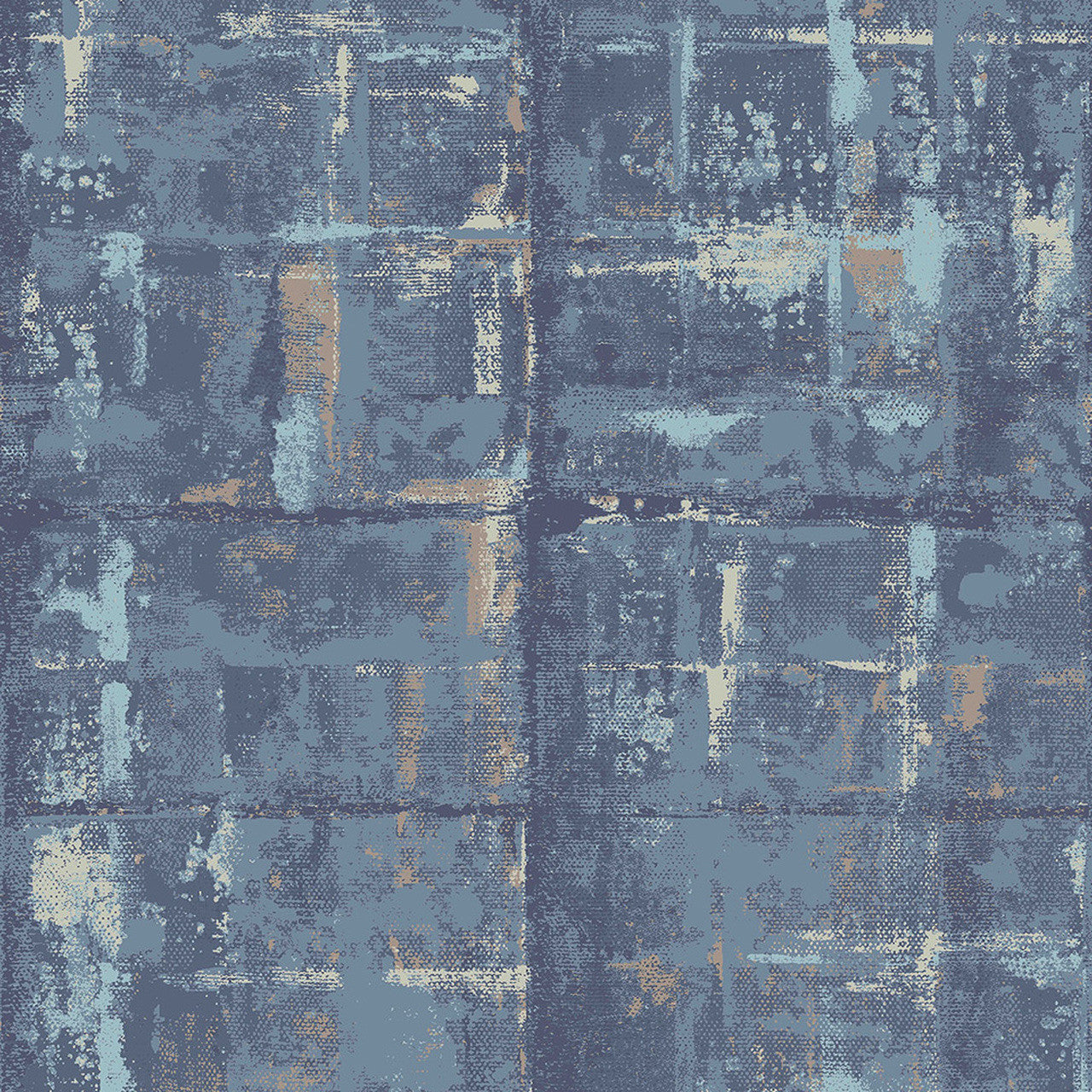 Patina Lagoon Blue Luxury Textured Wallpaper - 1838 wallcoverings