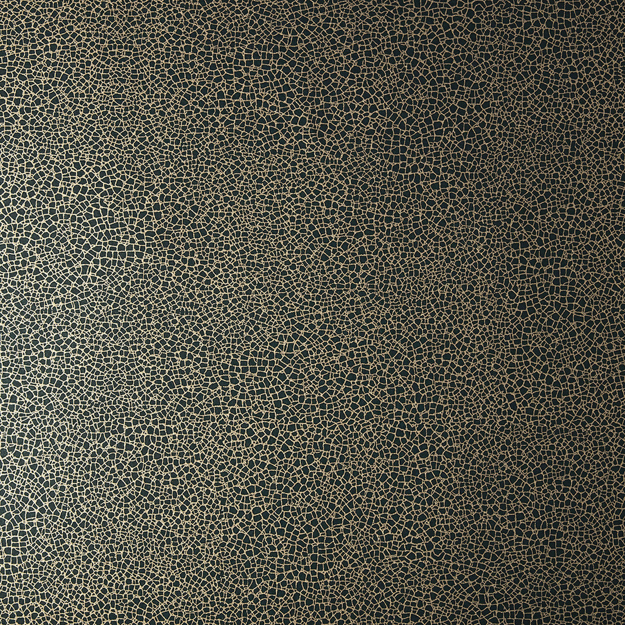 Emile Jet Black Luxury Crackle Wallpaper - 1838 wallcoverings