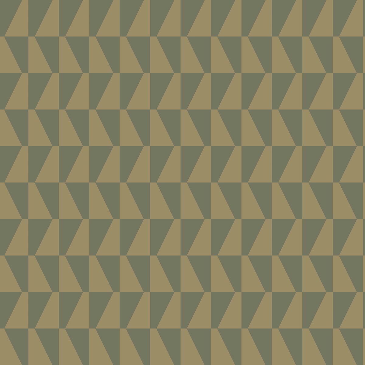 Arne Jacobsen Trapez Wallpaper - Green - Borastapeter