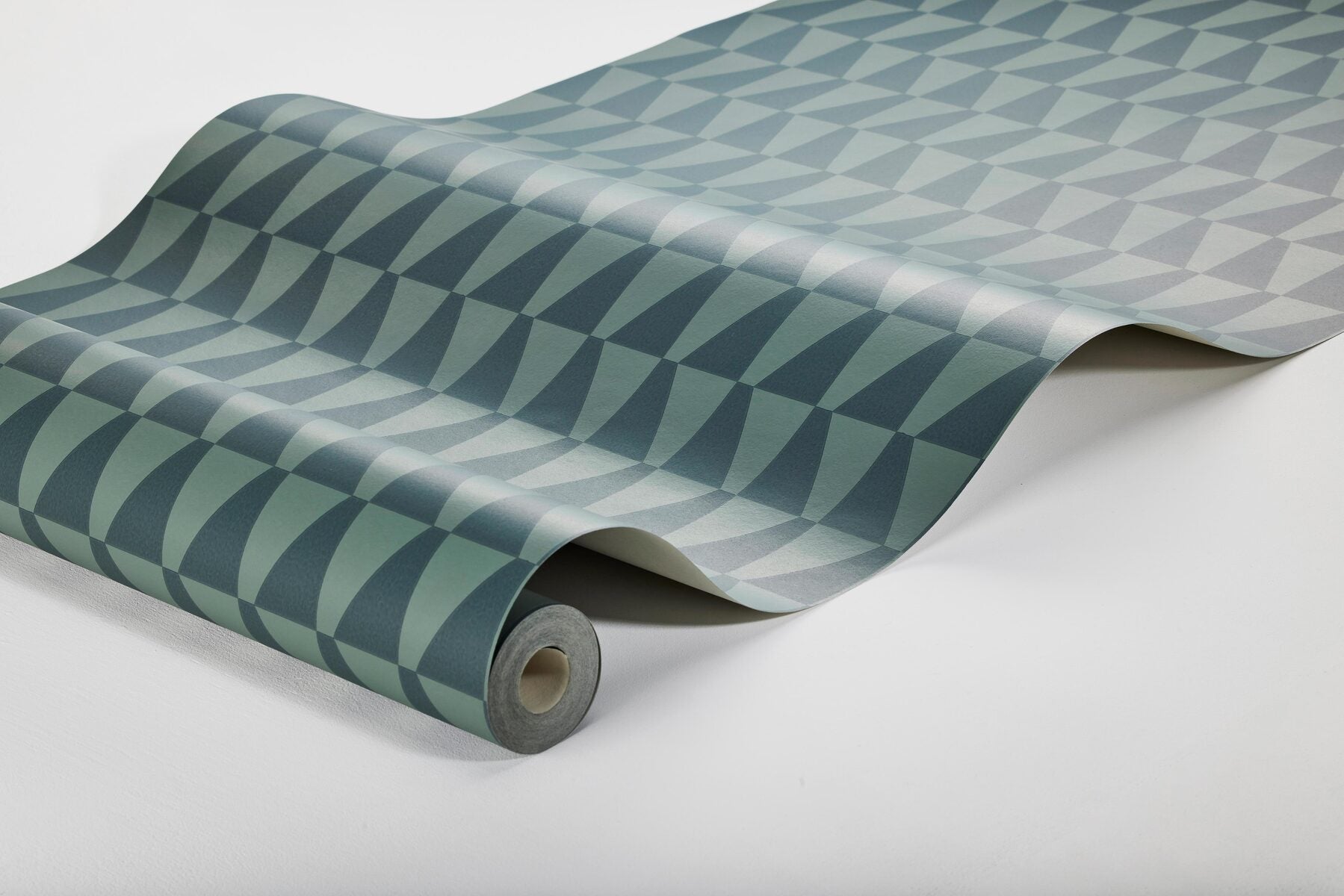 Arne Jacobsen Trapez Wallpaper - Blue - Borastapeter