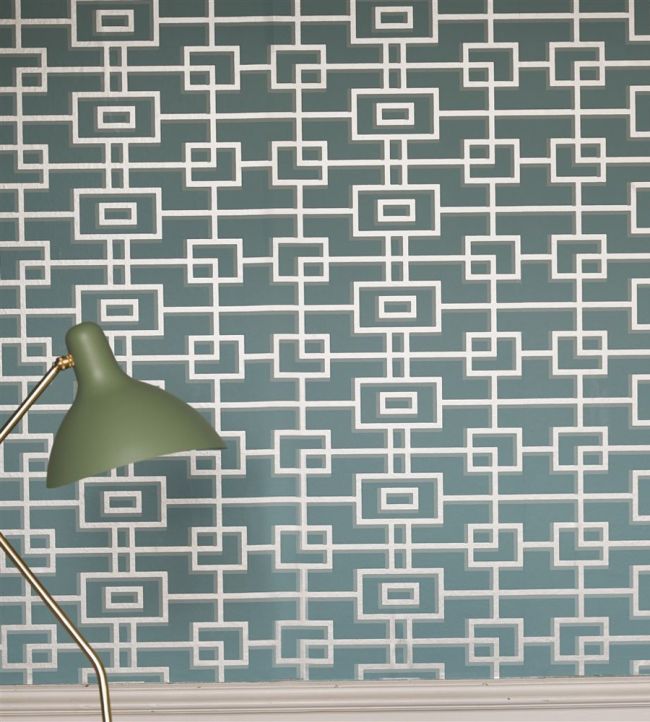 Rheinsberg Room Wallpaper - Teal