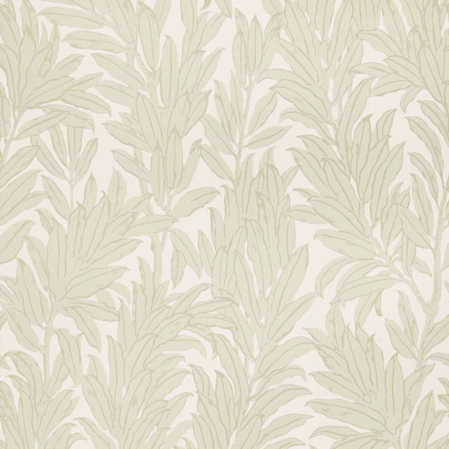 V&A Laurel Leaf - Natural Wallpaper - 1838 wallcoverings