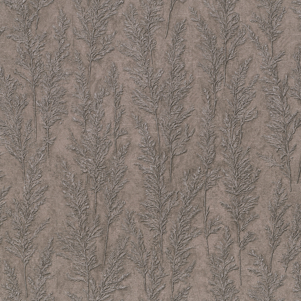 Feathery Tree Natural Opulence Grey Wallpaper - Galerie