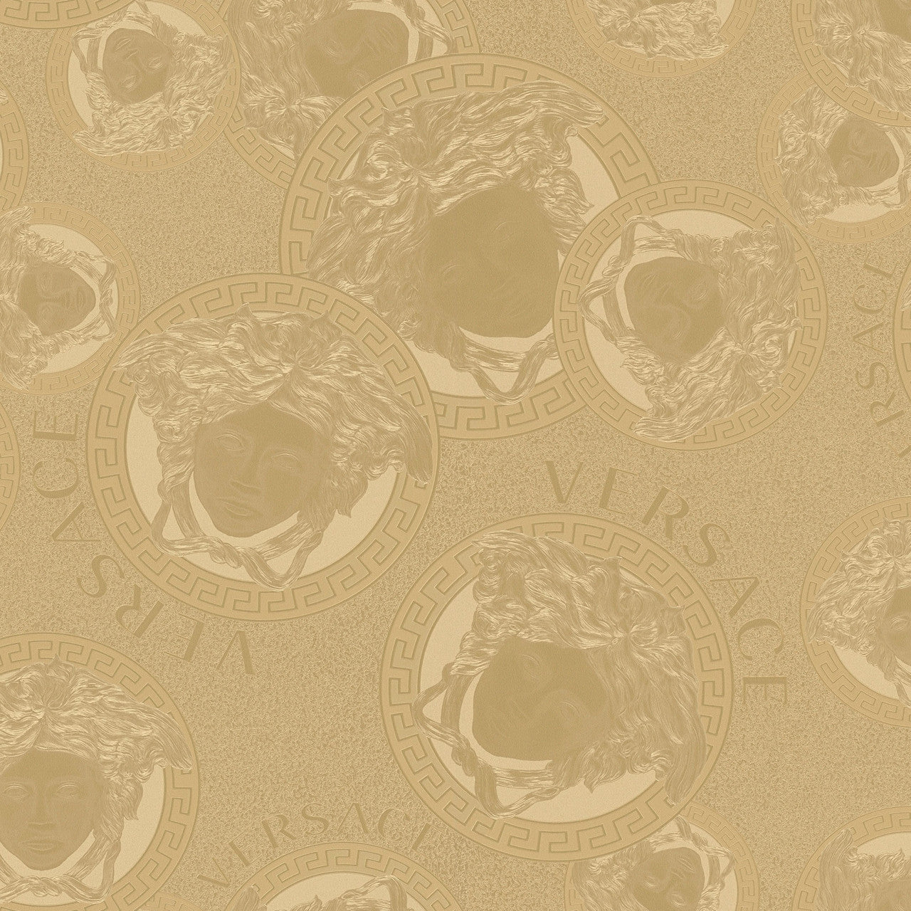 Medusa Amplified Wallpaper - Gold - Versace
