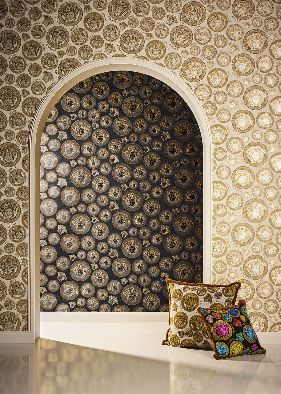 Medusa Amplified Wallpaper - Copper - Versace
