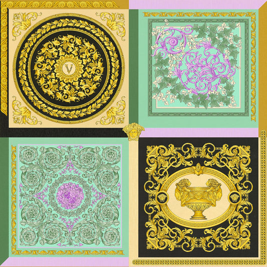Barocco Mosaic Wallpaper - Multi - Versace
