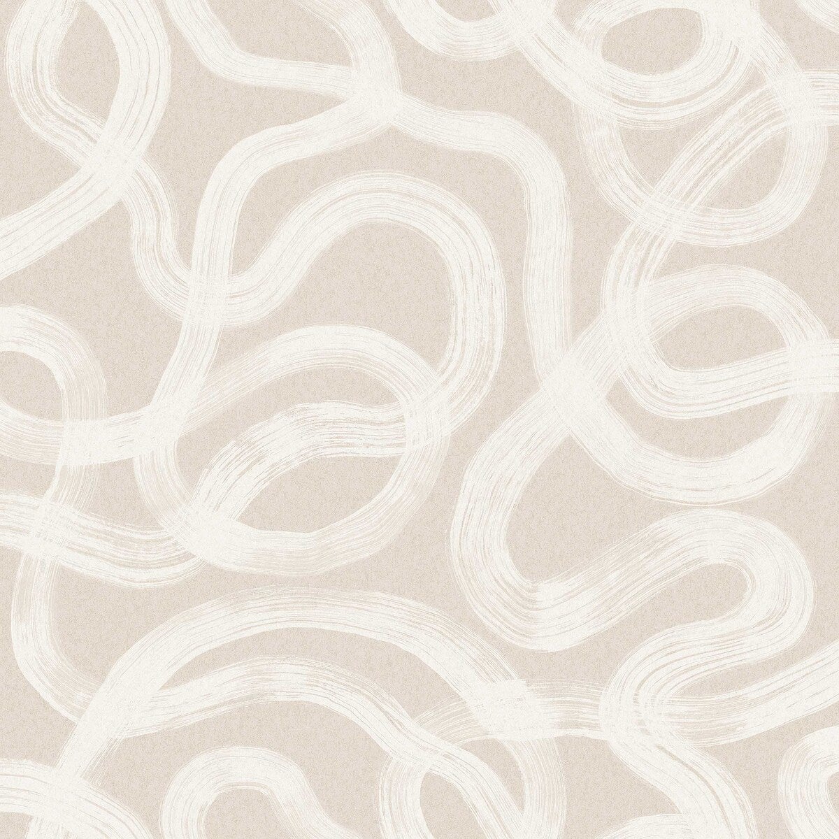 Curve Wallpaper - Cream - Borastapeter