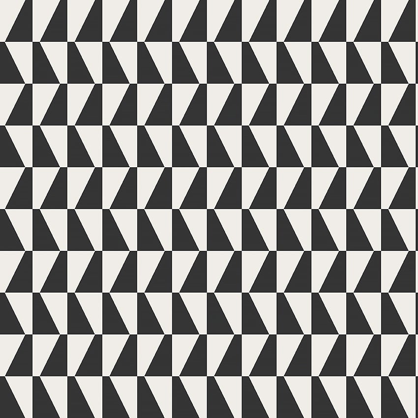 Arne Jacobsen Trapez Wallpaper - Black - Borastapeter