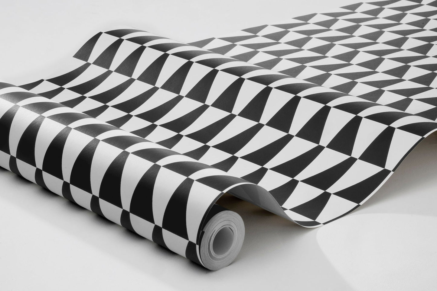 Arne Jacobsen Trapez Wallpaper - Black - Borastapeter