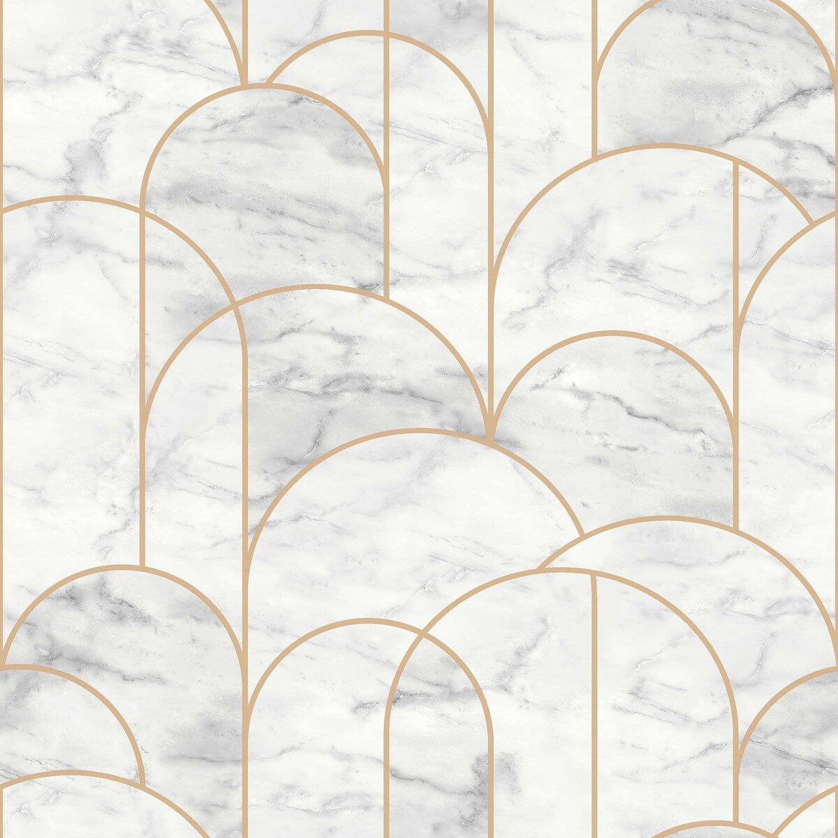 Arch Wallpaper - White - Borastapeter
