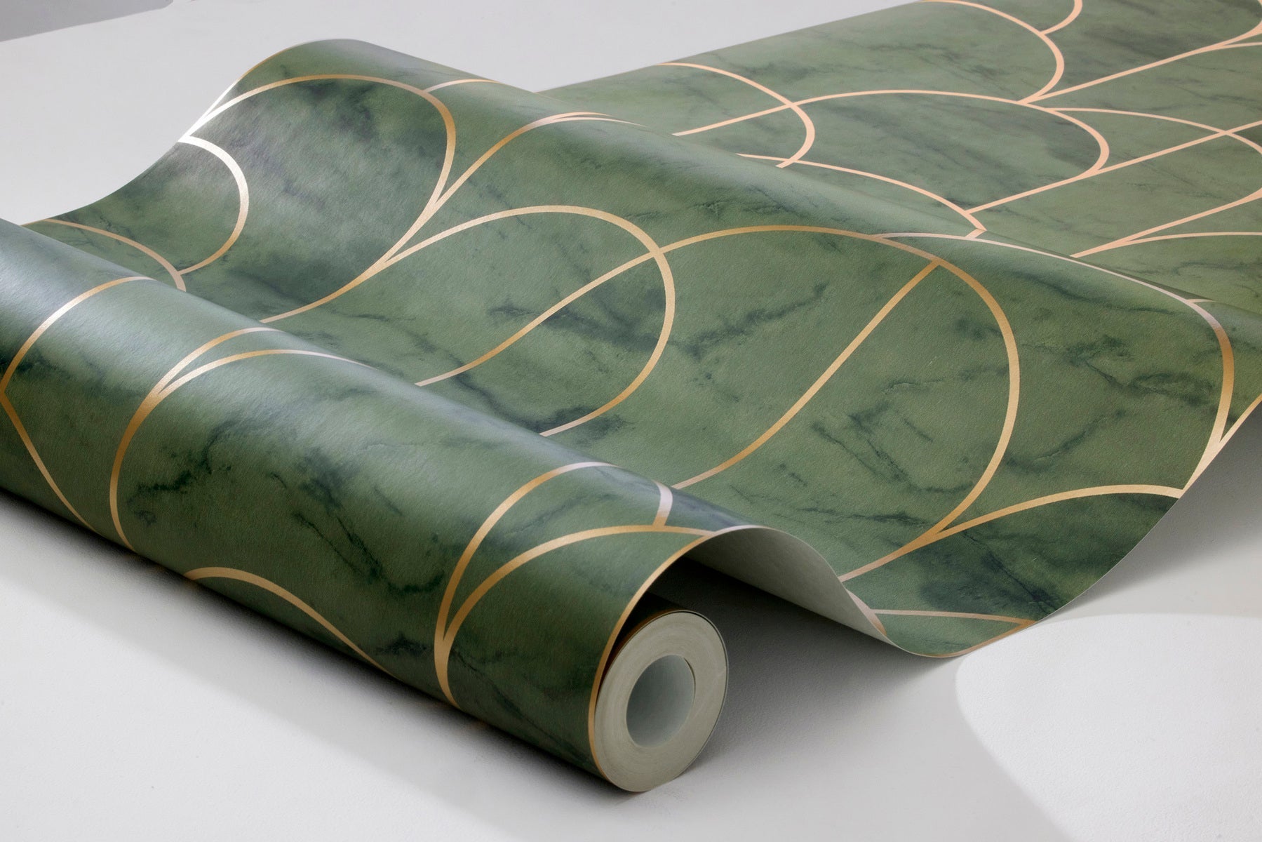 Arch Wallpaper - Green - Borastapeter
