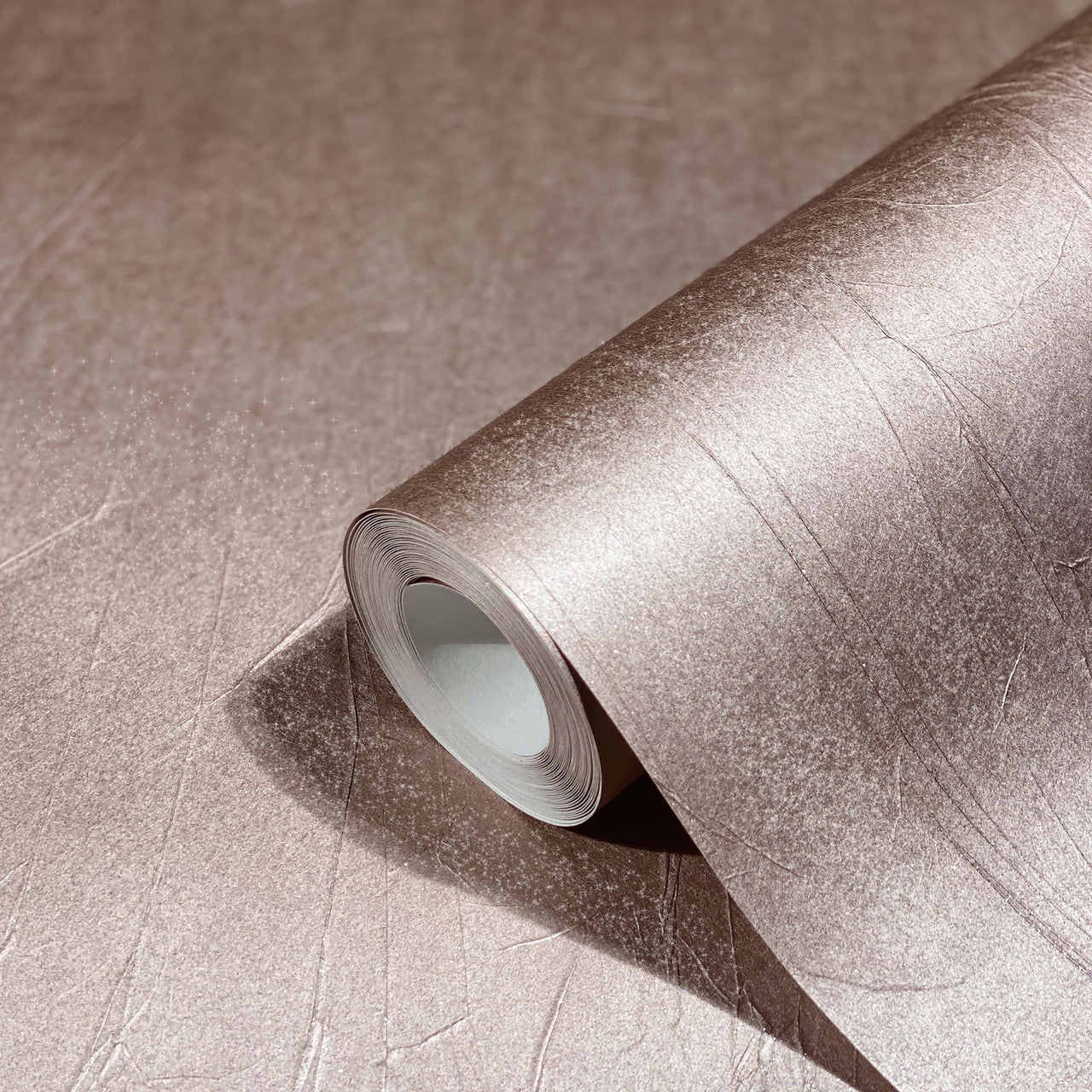 Crushed Natural Opulence Brown Wallpaper - Galerie
