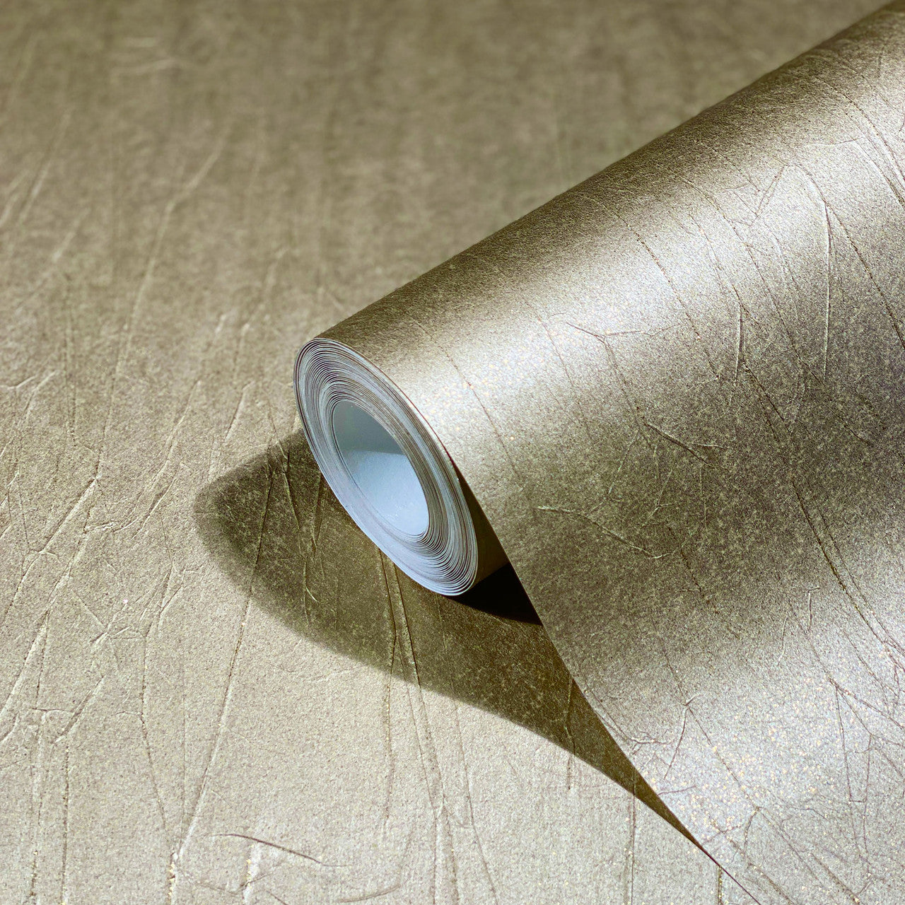 Crushed Natural Opulence Gold Wallpaper - Galerie