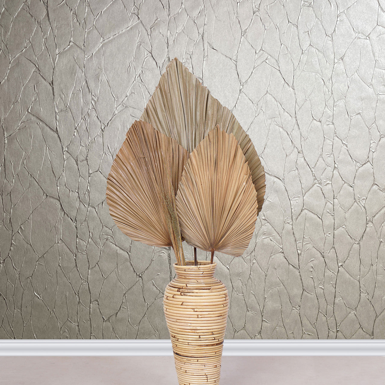 Crinkle Natural Opulence Copper Wallpaper - Galerie
