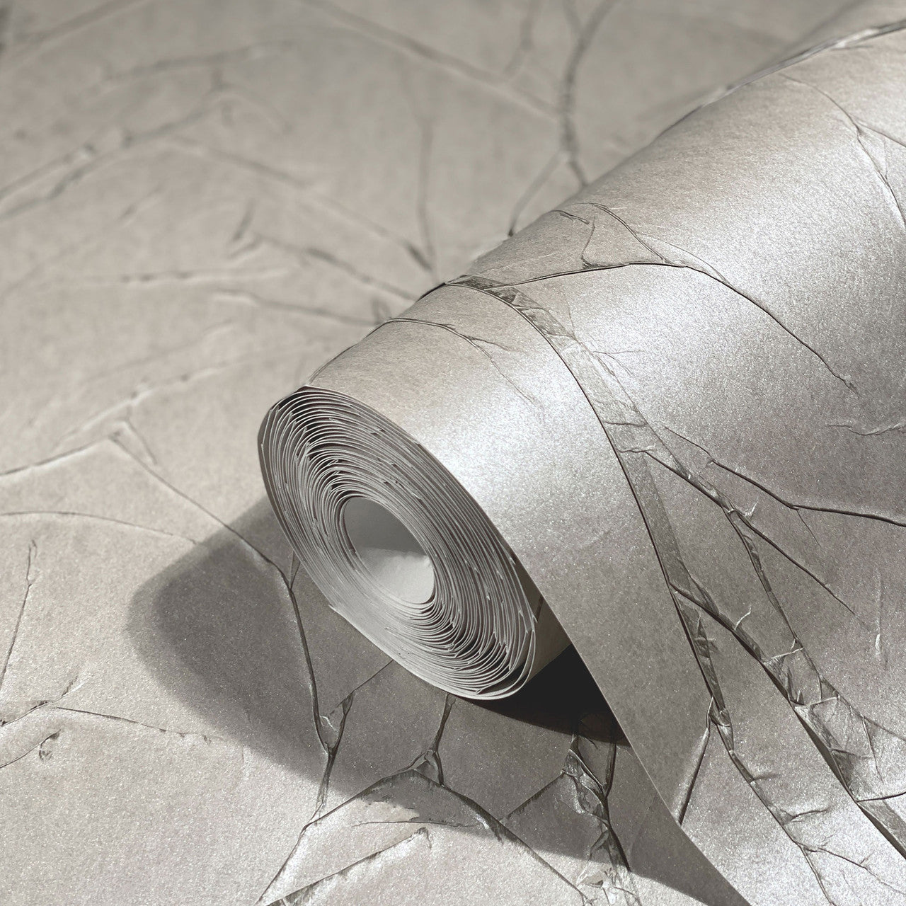 Crinkle Natural Opulence Copper Wallpaper - Galerie