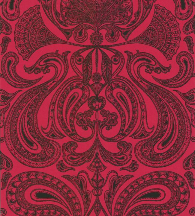Malabar Wallpaper - Red