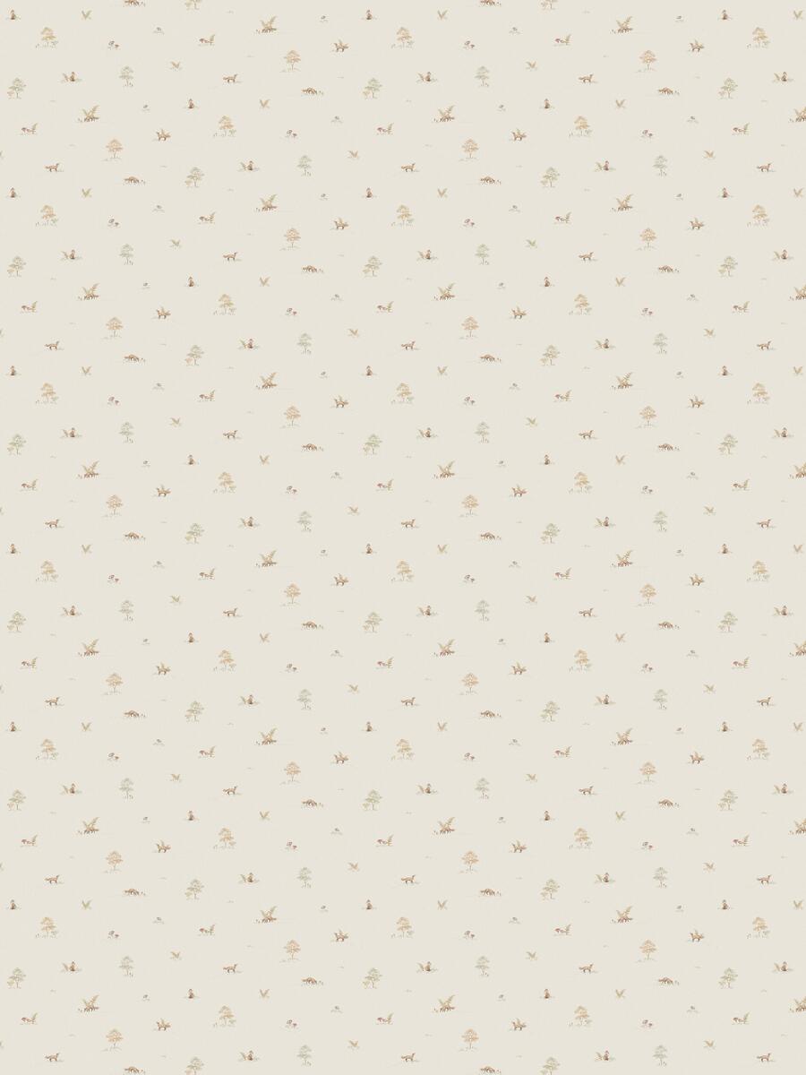 Little Fox Wallpaper - Cream - Borastapeter