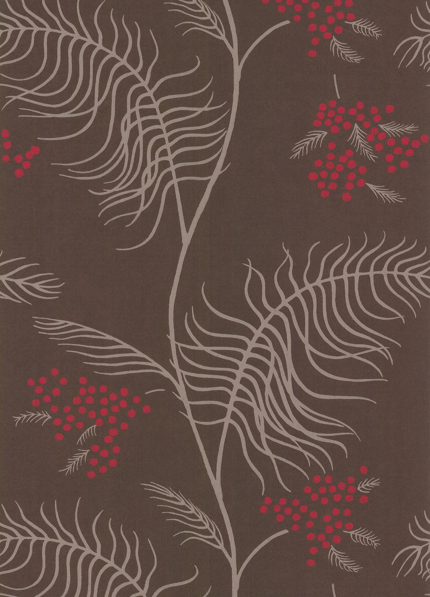 Mimosa Wallpaper - Brown - Cole & Son