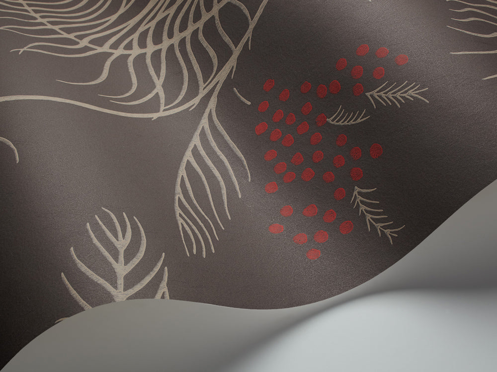 Mimosa Room Wallpaper - Brown