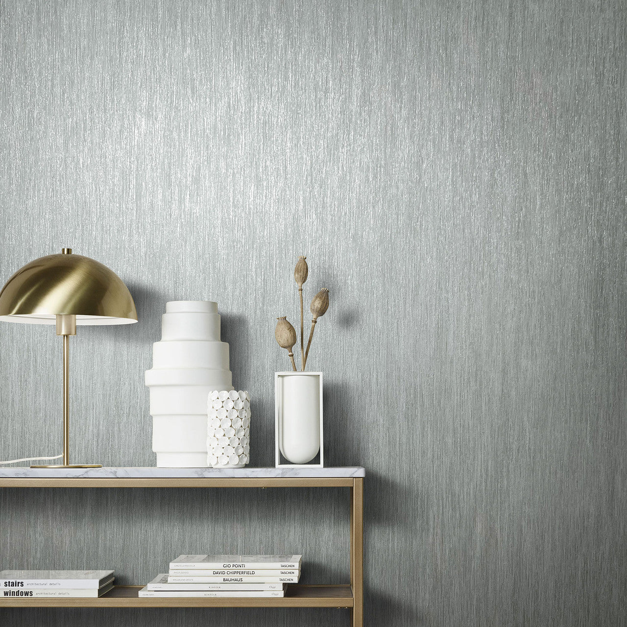 Waterfall Natural Opulence Grey Wallpaper - Galerie
