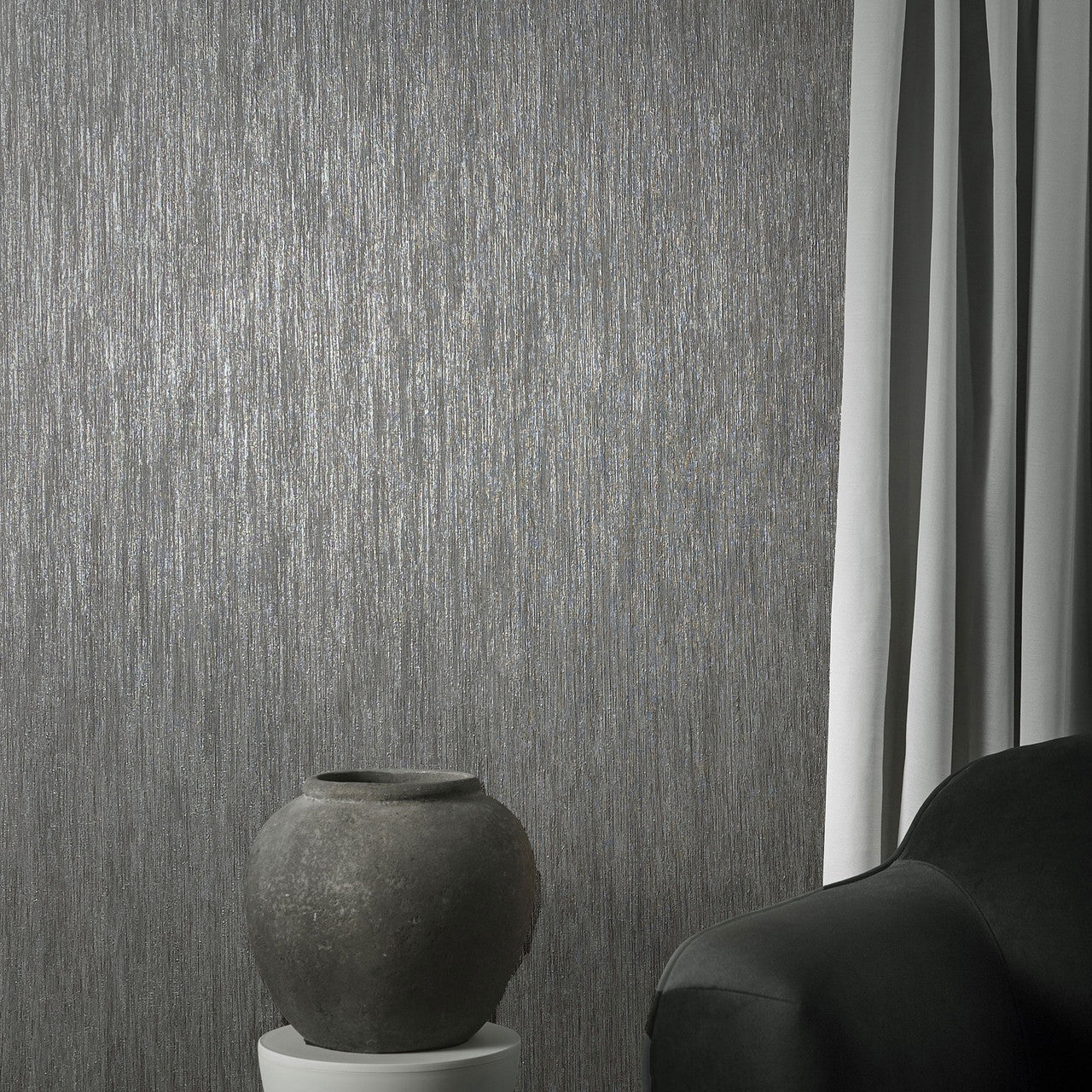 Waterfall Natural Opulence Black Wallpaper - Galerie