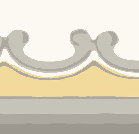 Broderie Border Wallpaper - Yellow - Cole & Son