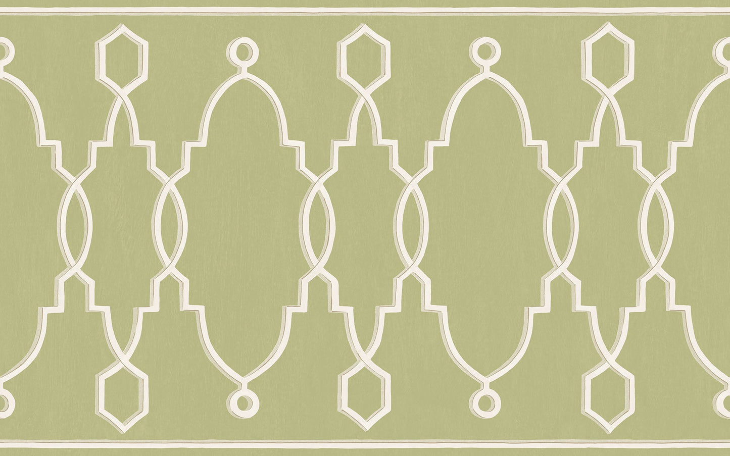 Parterre Border Wallpaper - Green - Cole & Son