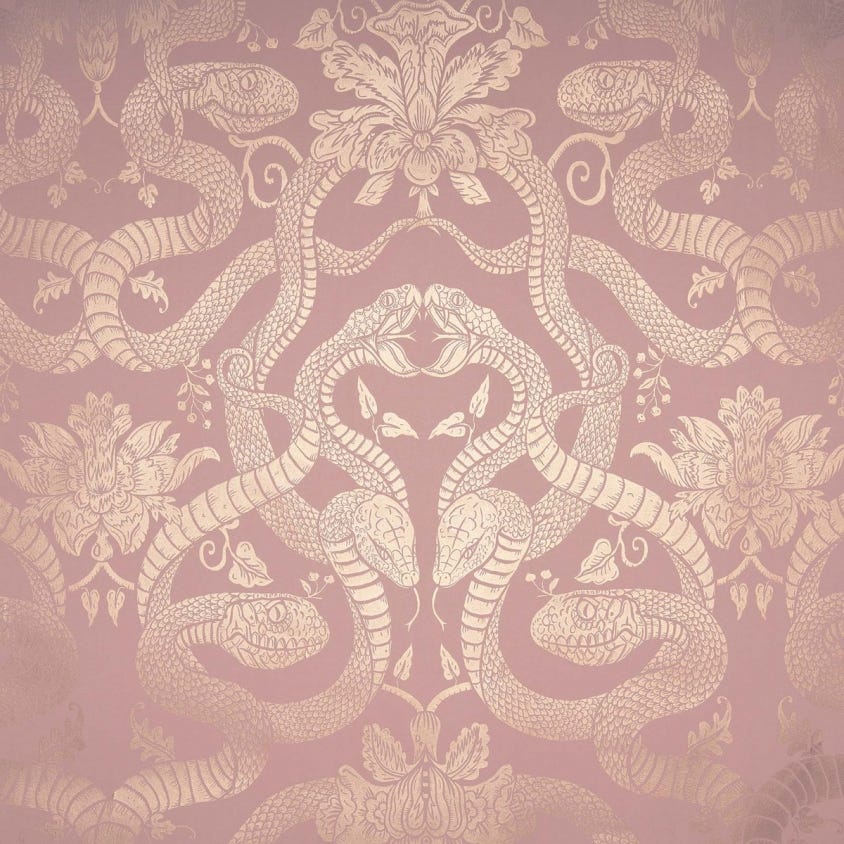 ANACONDA Wallpaper - Dusky-Pink - House of Hackney