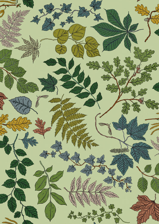 Arbor Wallpaper - Green - Wear The Walls