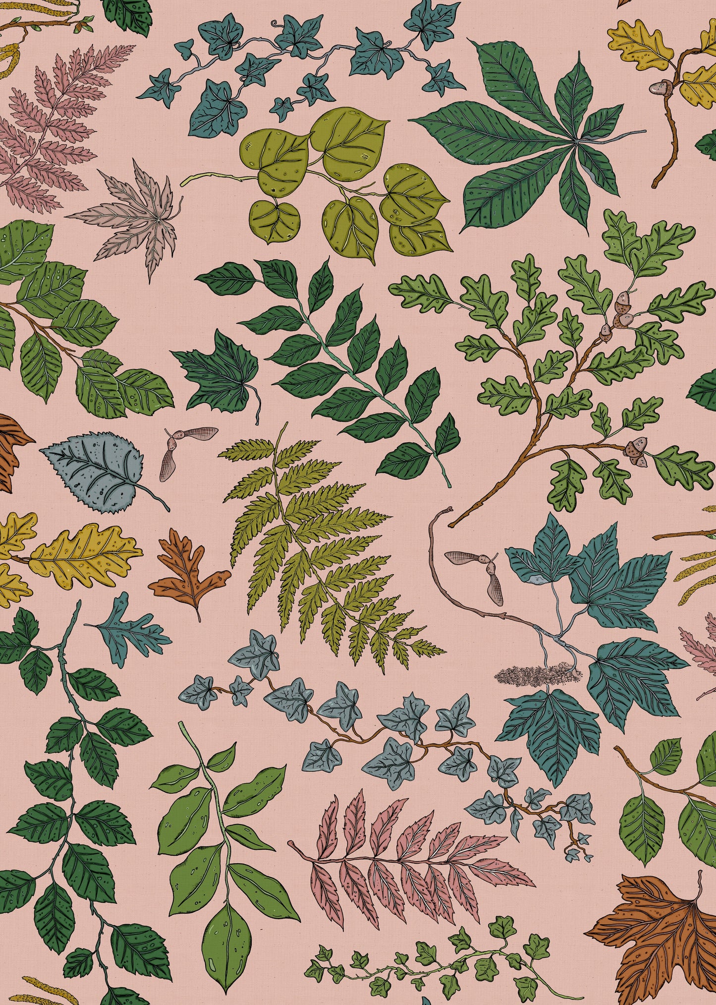 Arbor Wallpaper - Pink - Wear The Walls