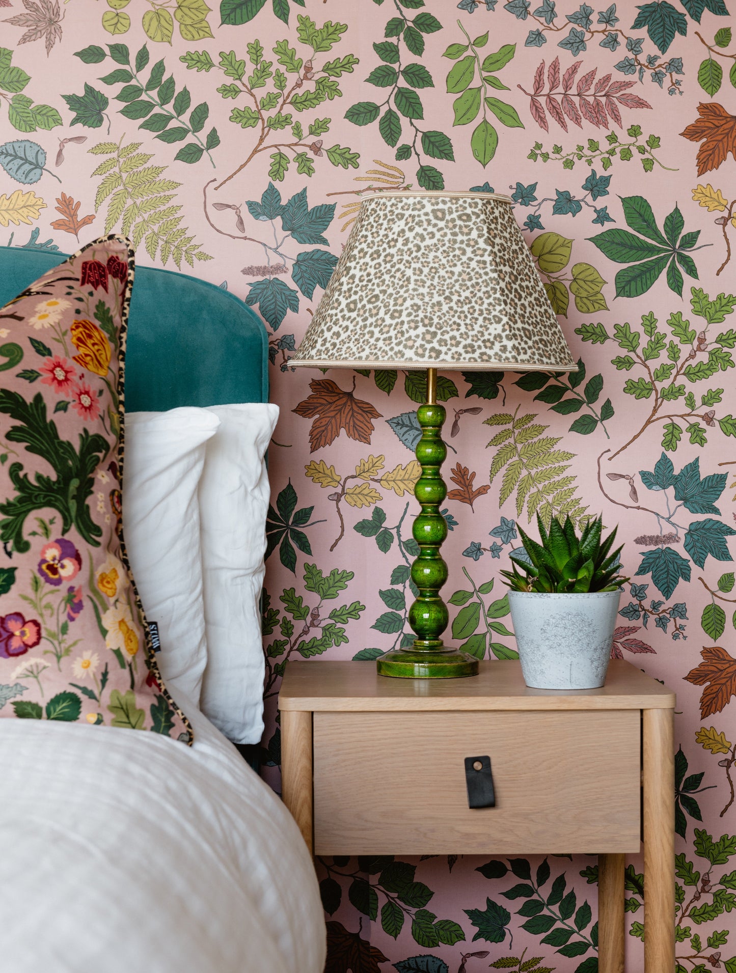 Arbor Wallpaper - Pink - Wear The Walls