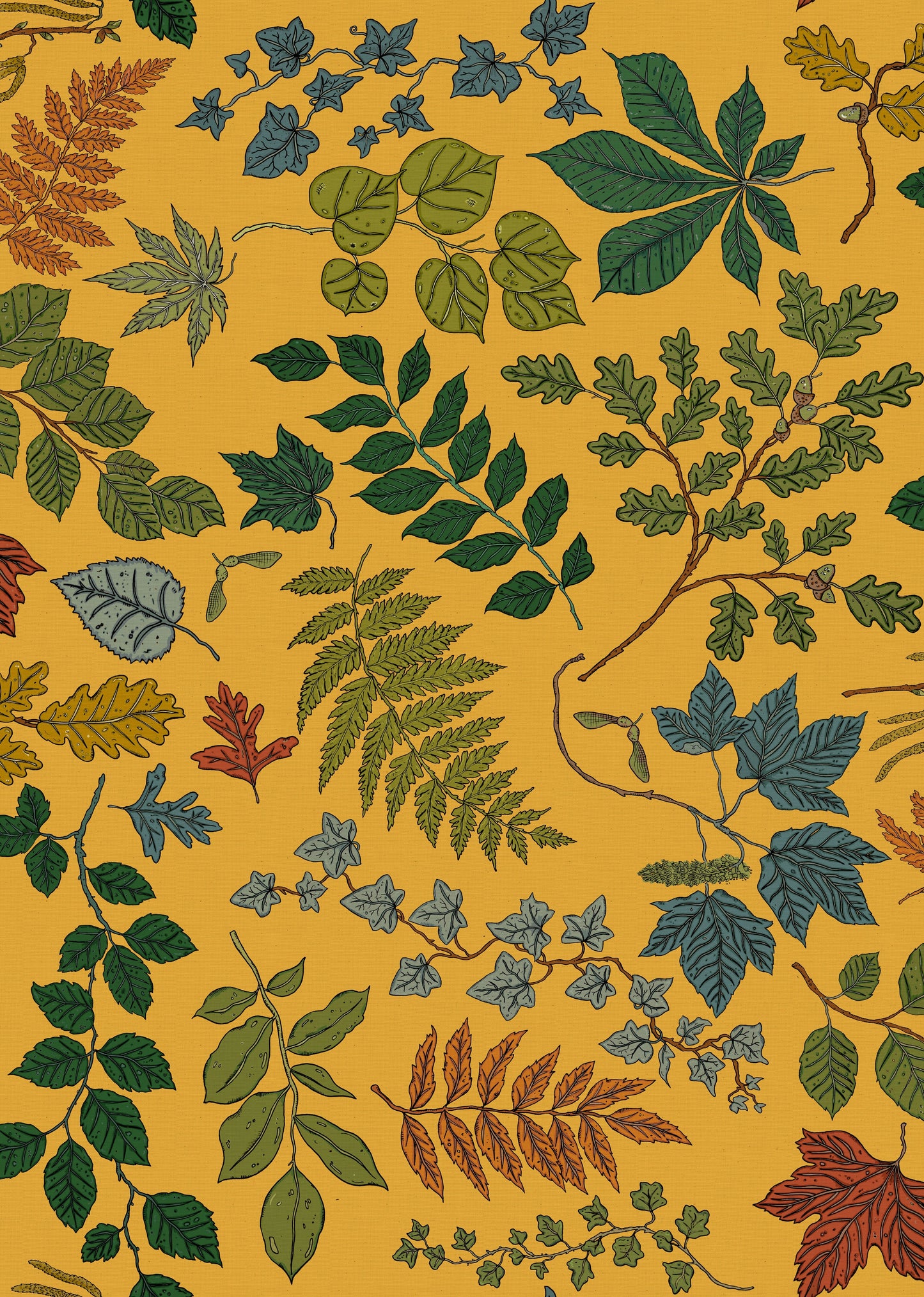 Arbor Wallpaper - Gold - Wear The Walls