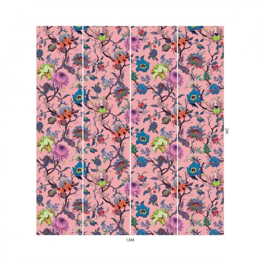 ARTEMIS Wallpaper - Amaranth-Pink - House of Hackney