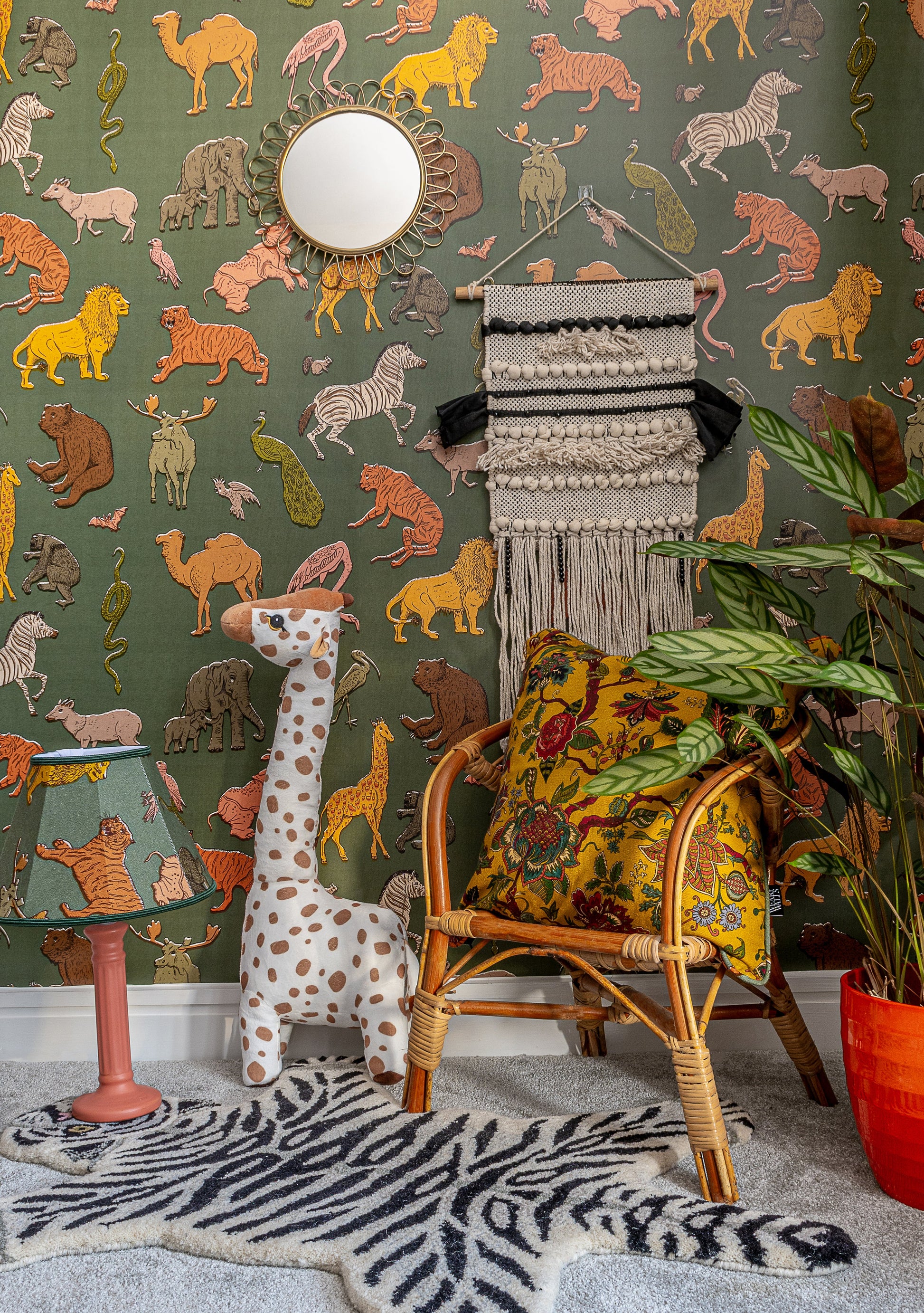 Assemble Wallpaper - Green - Wear The Walls