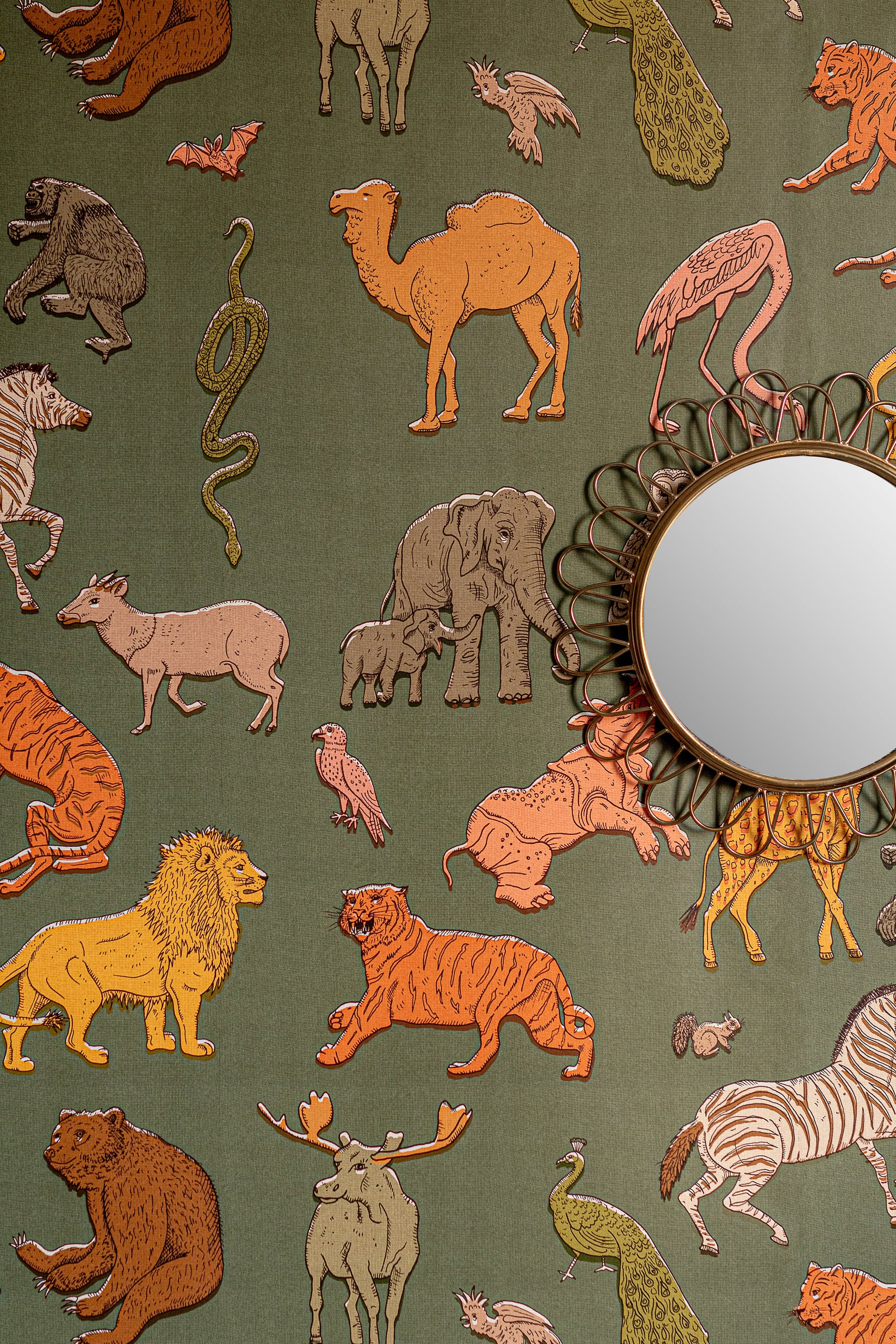 Assemble Wallpaper - Green - Wear The Walls