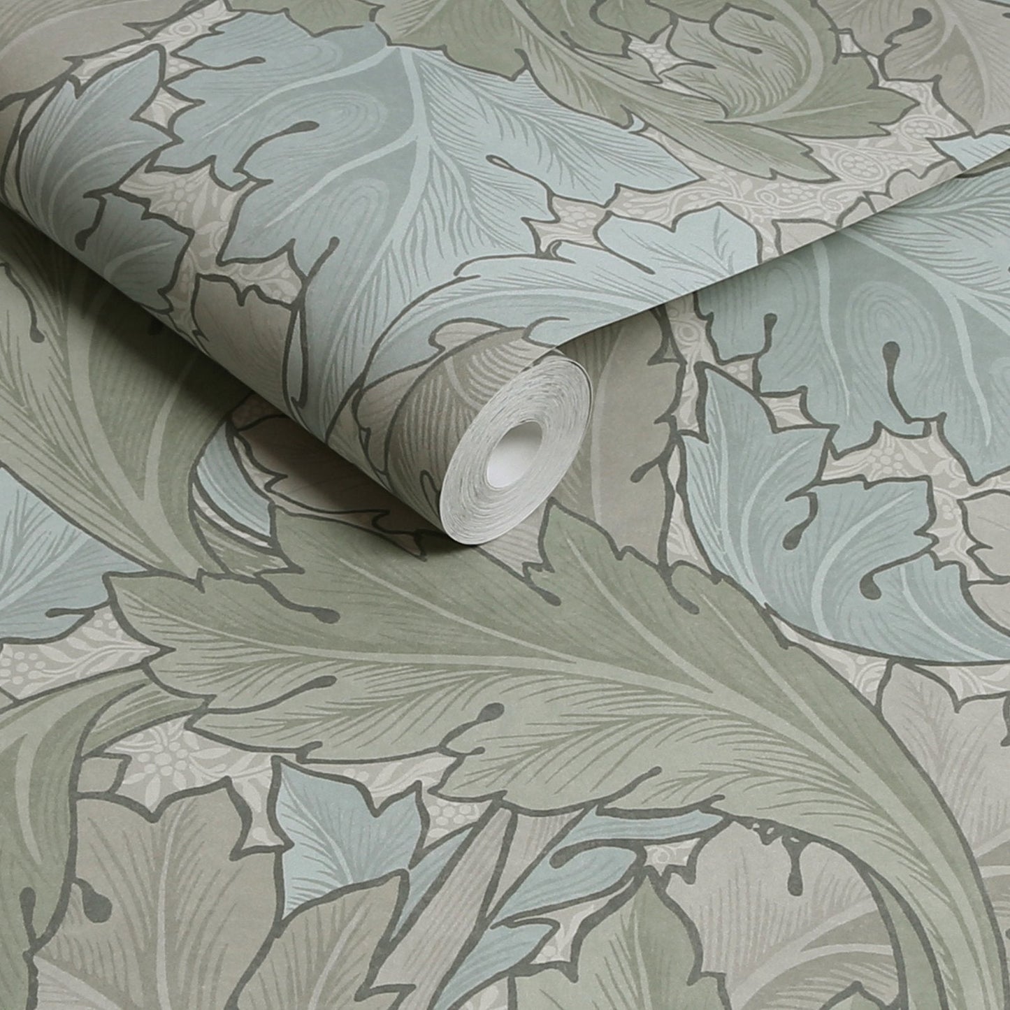 Acanthus Wallpaper - Sage & Duck Egg - 124228 - William Morris AH